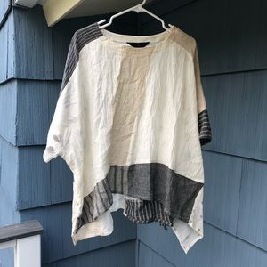 Linen patchwork shirt